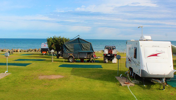 beachfront caravan site adelaide